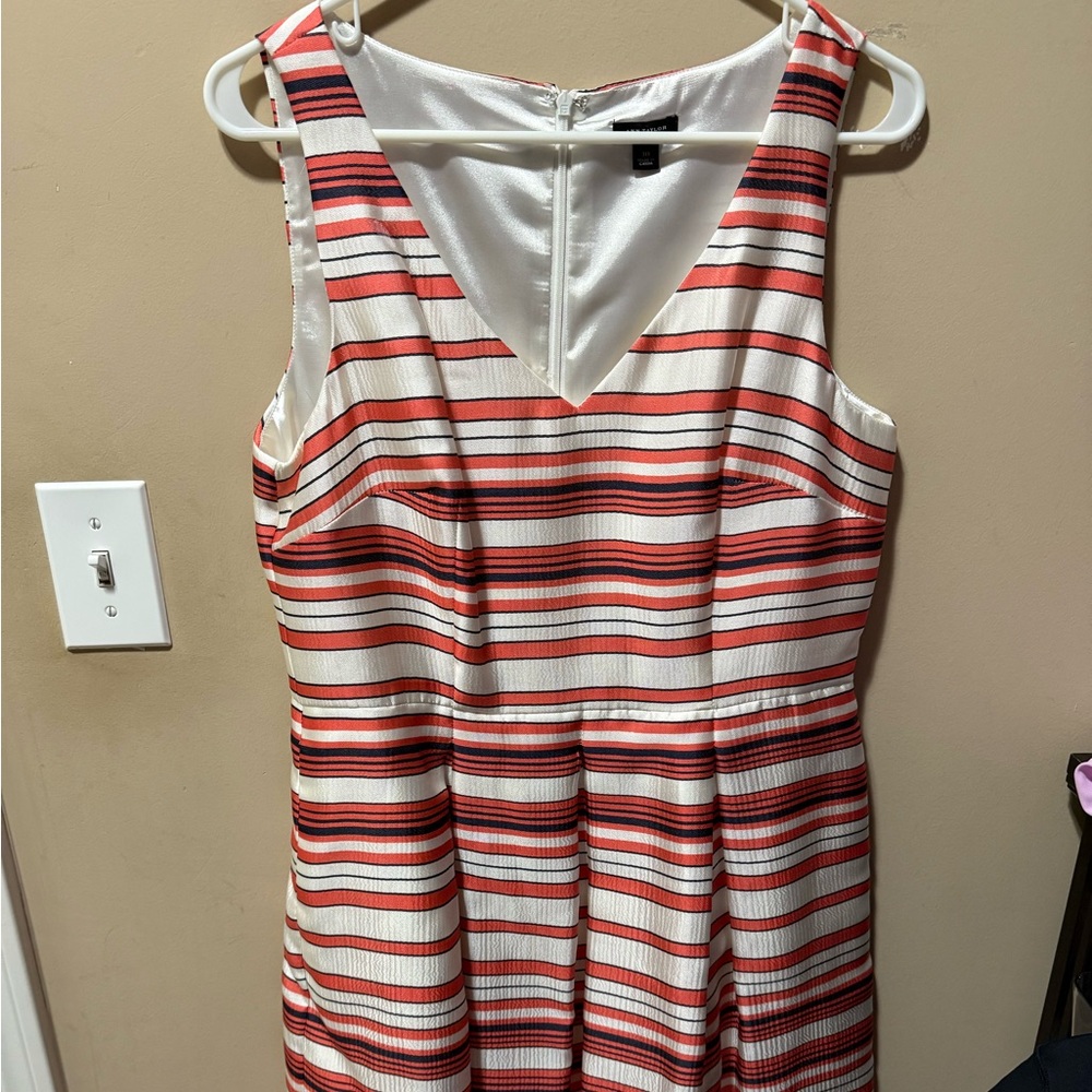 Ann Taylor Striped Sleeveless Dress